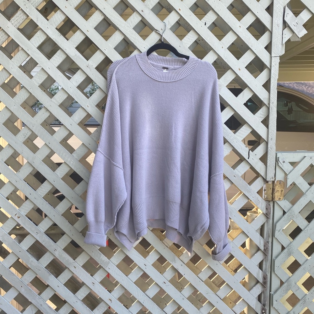 Free People Easy Street Ribbed Oversized Sweater Tunic - Picture 10 of 11